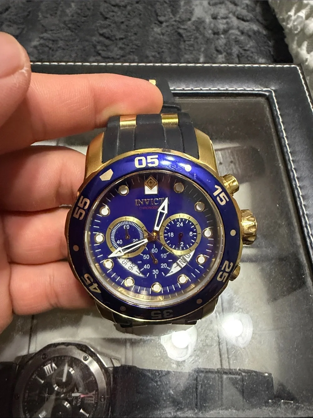 Invicta Pro Diver SCUBA Men's Watch - 48mm. Gold. Black (21929)